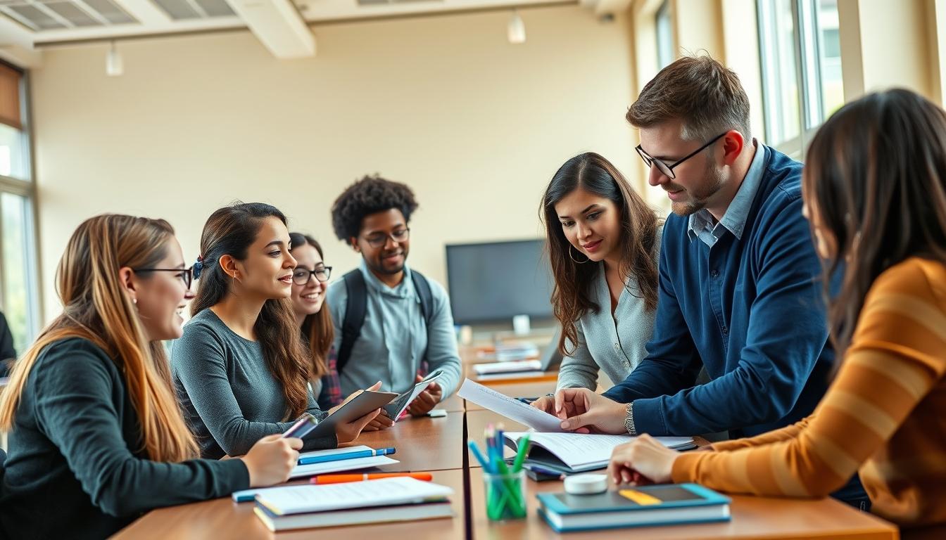Modern university campus for students
